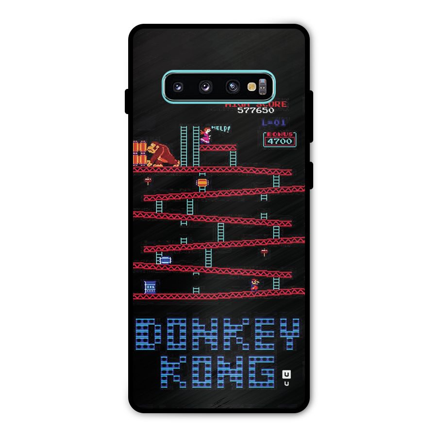 Classic Gorilla Game Metal Back Case for Galaxy S10 Plus