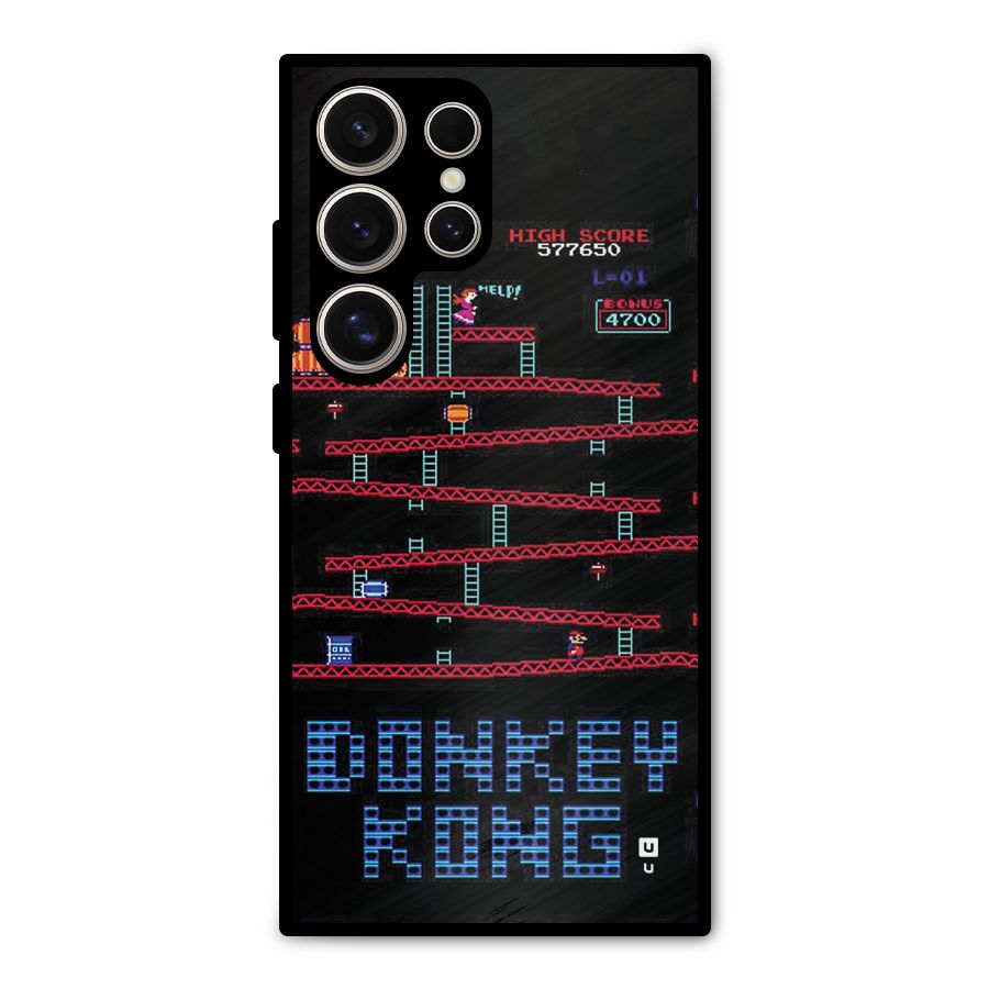 Classic Gorilla Game Metal Back Case for Galaxy S24 Ultra