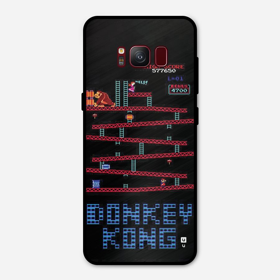 Classic Gorilla Game Metal Back Case for Galaxy S8