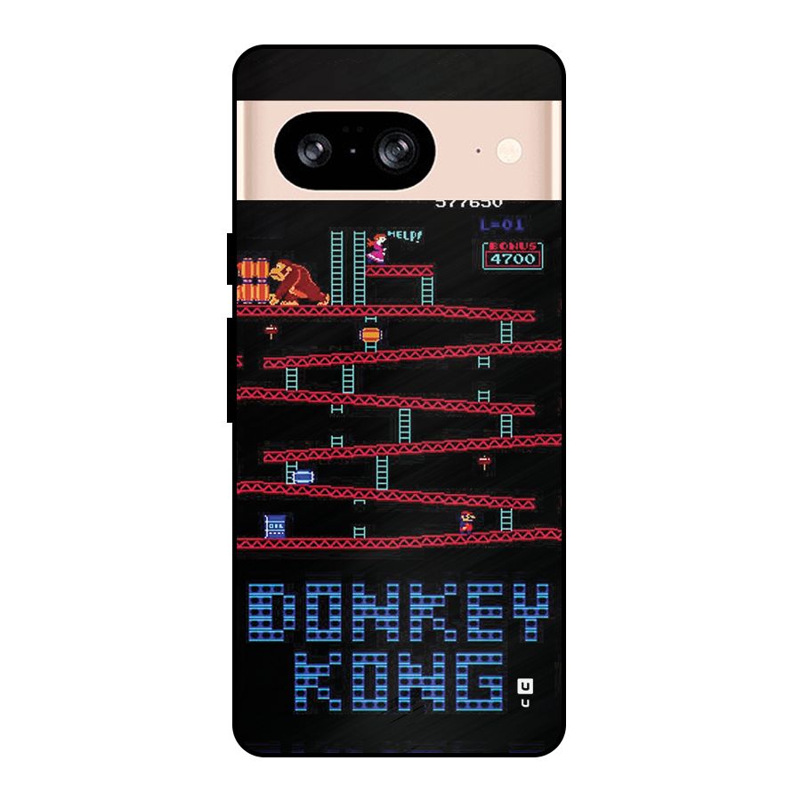 Classic Gorilla Game Metal Back Case for Google Pixel 8