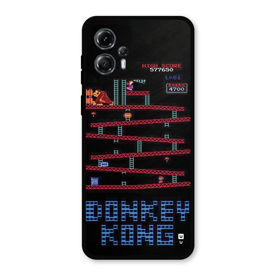 Classic Gorilla Game Metal Back Case for Moto G13
