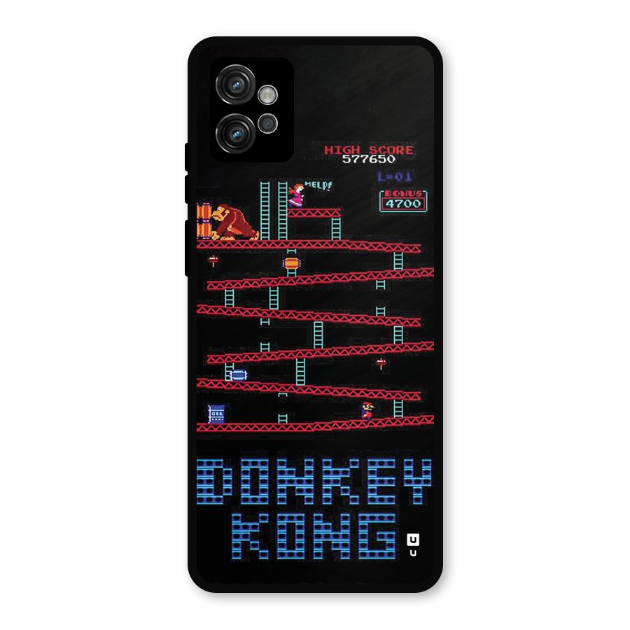 Classic Gorilla Game Metal Back Case for Moto G32