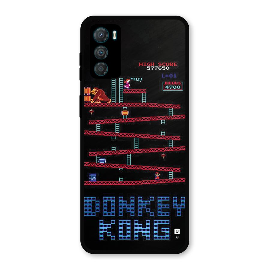 Classic Gorilla Game Metal Back Case for Moto G42