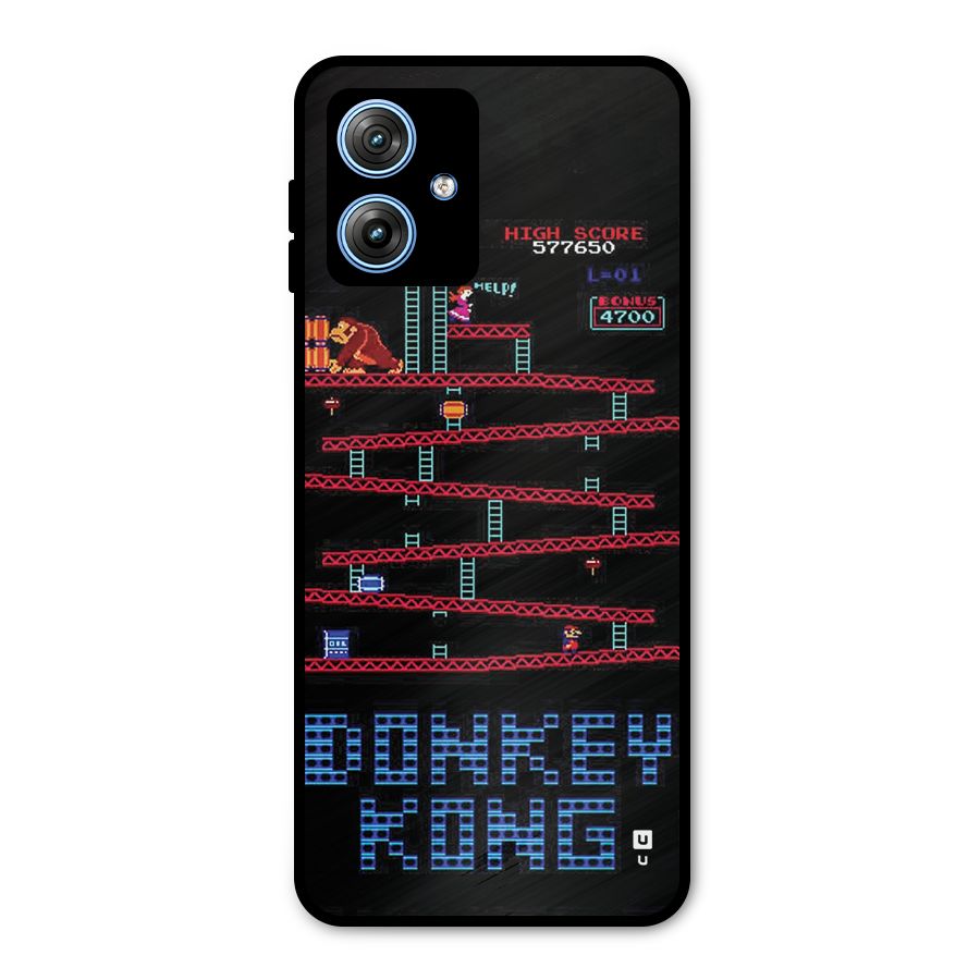 Classic Gorilla Game Metal Back Case for Moto G54