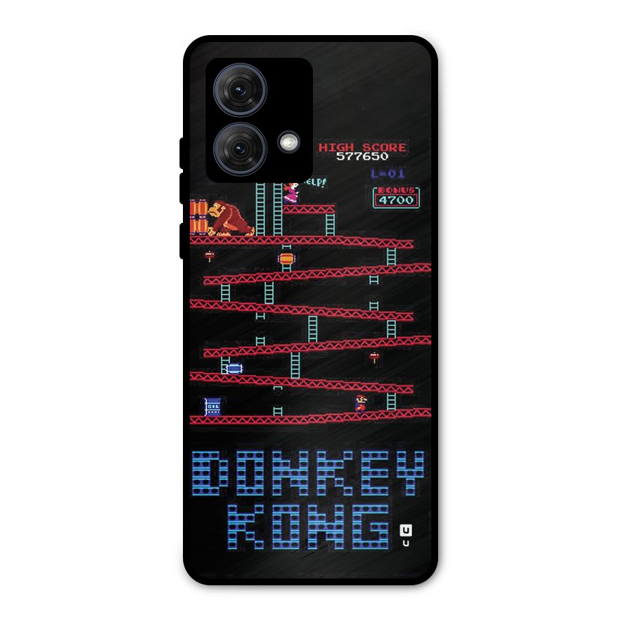 Classic Gorilla Game Metal Back Case for Moto G84