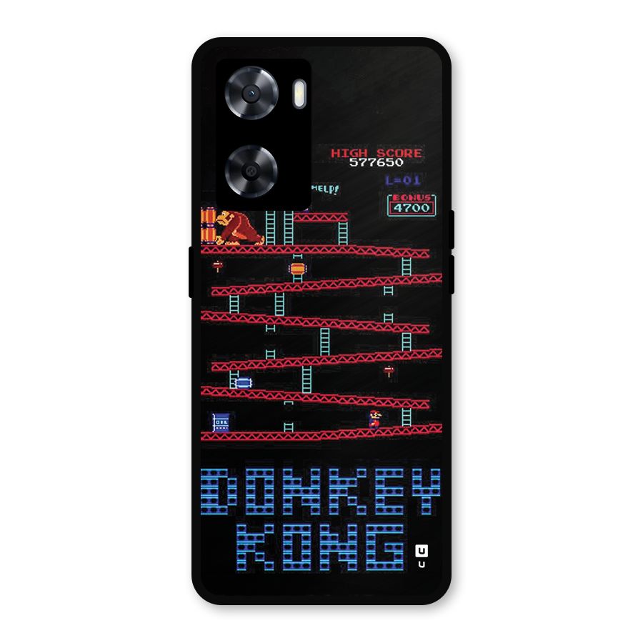 Classic Gorilla Game Metal Back Case for Oppo A57 2022