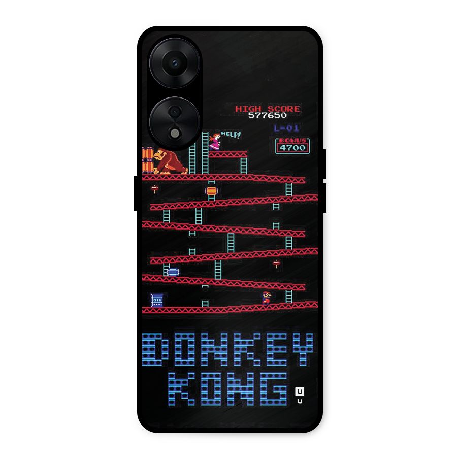 Classic Gorilla Game Metal Back Case for Oppo A78 5G