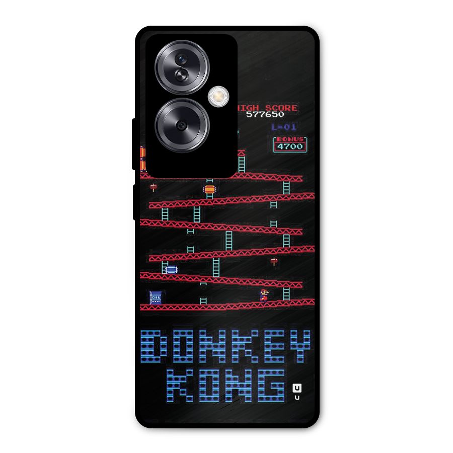 Classic Gorilla Game Metal Back Case for Oppo A79 5G