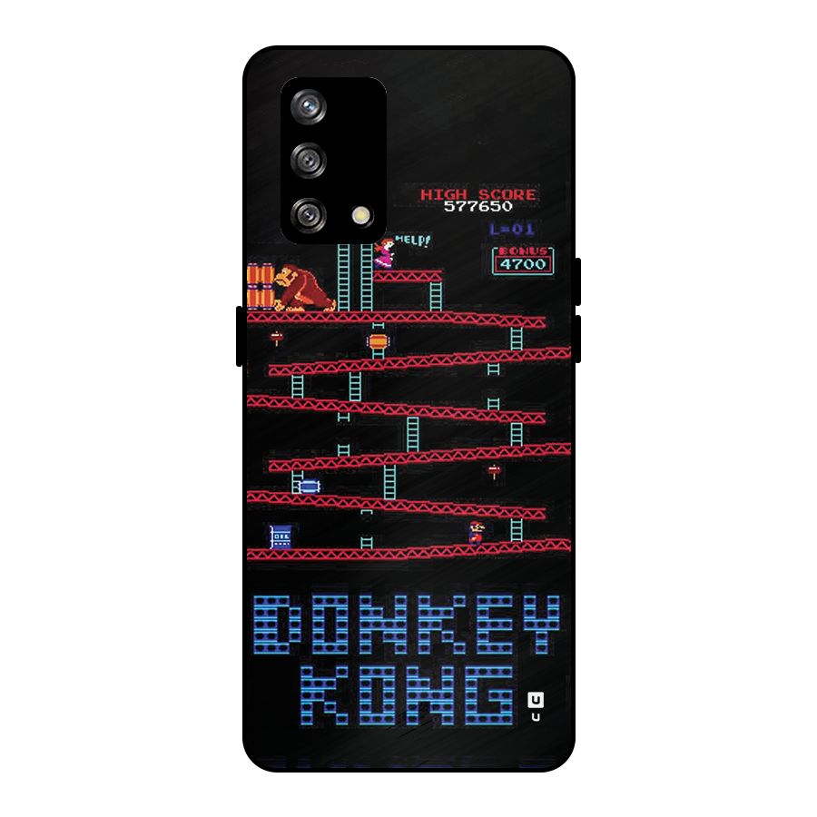 Classic Gorilla Game Metal Back Case for Oppo F19
