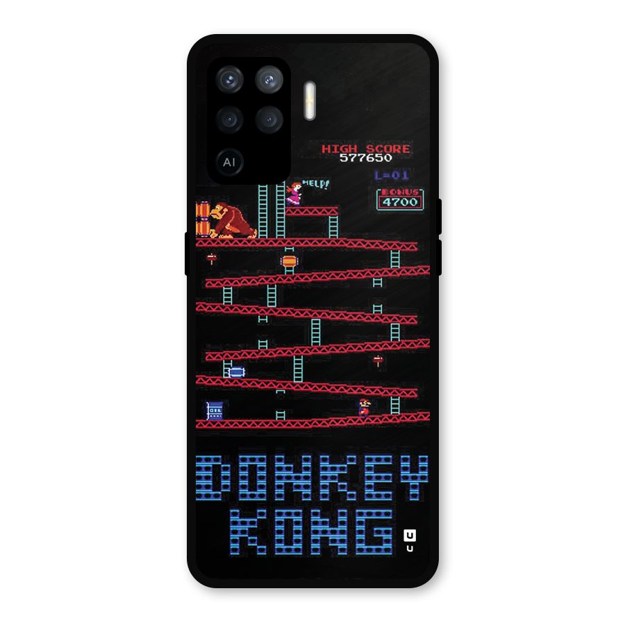 Classic Gorilla Game Metal Back Case for Oppo F19 Pro