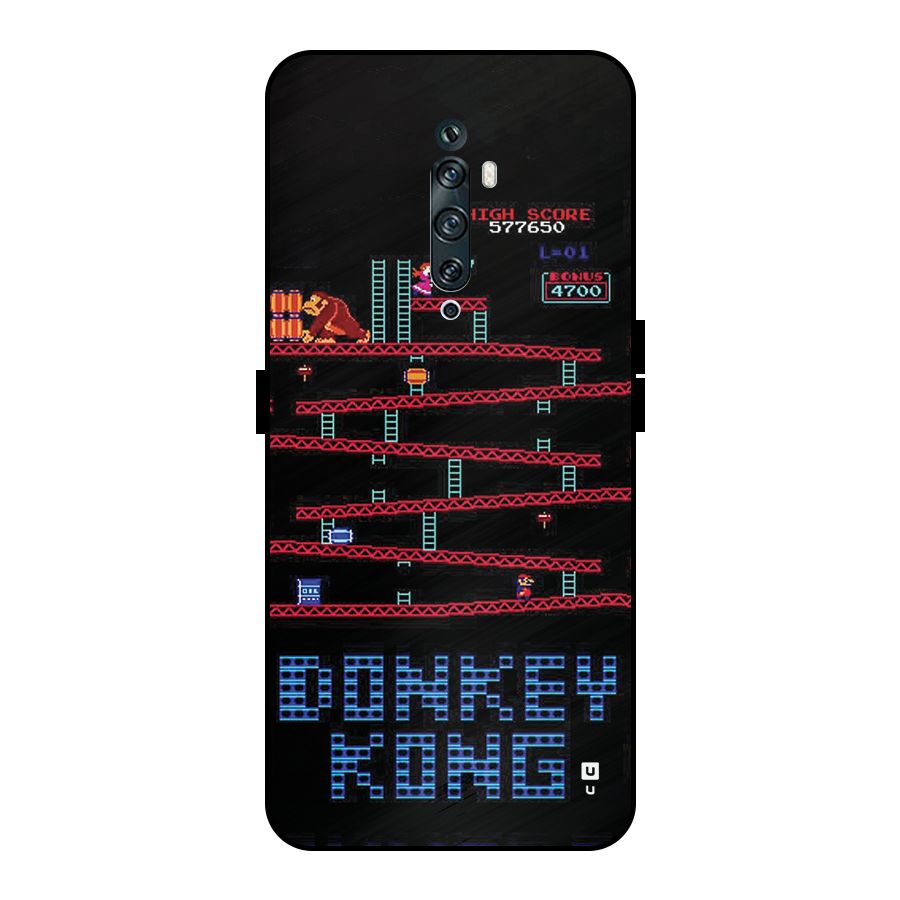 Classic Gorilla Game Metal Back Case for Oppo Reno2 F
