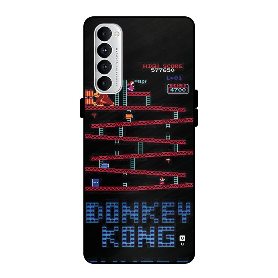 Classic Gorilla Game Metal Back Case for Oppo Reno4 Pro