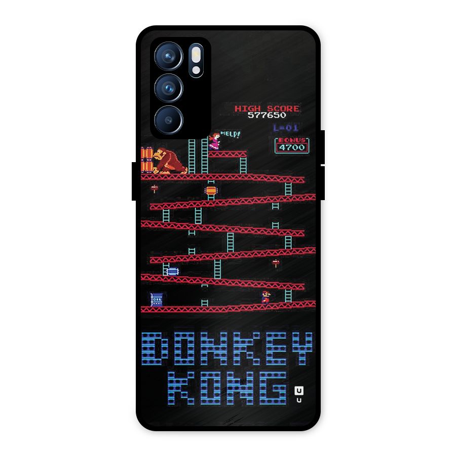 Classic Gorilla Game Metal Back Case for Oppo Reno6 5G