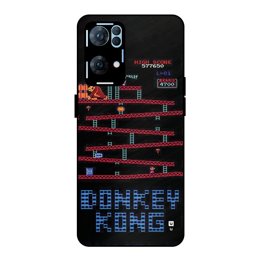 Classic Gorilla Game Metal Back Case for Oppo Reno7 Pro 5G
