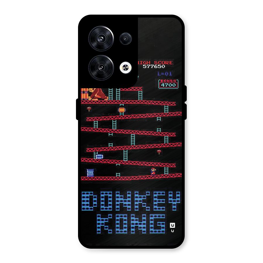 Classic Gorilla Game Metal Back Case for Oppo Reno8 5G