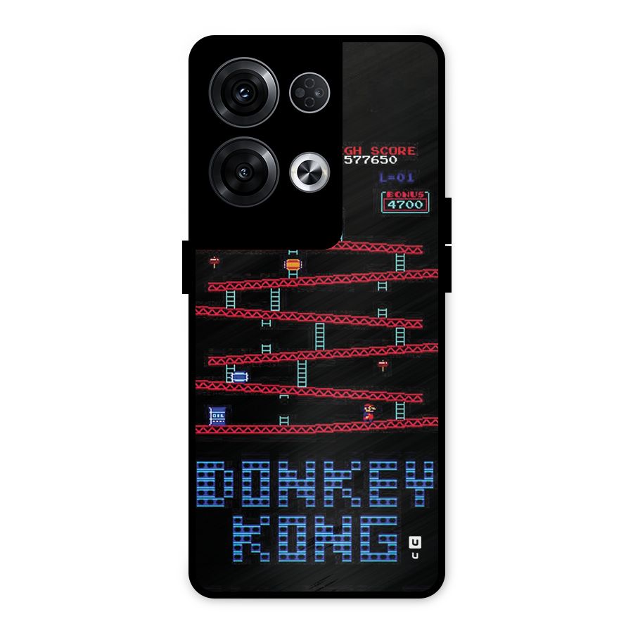 Classic Gorilla Game Metal Back Case for Oppo Reno8 Pro 5G