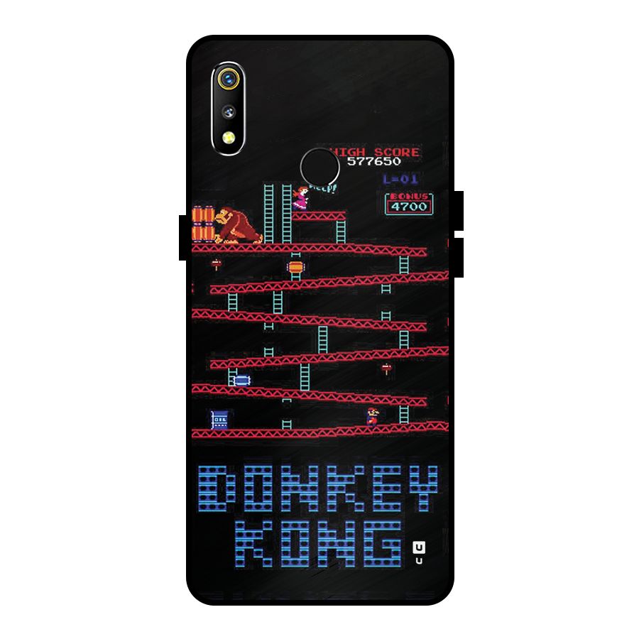 Classic Gorilla Game Metal Back Case for Realme 3i