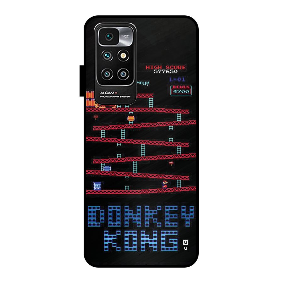 Classic Gorilla Game Metal Back Case for Redmi 10 Prime