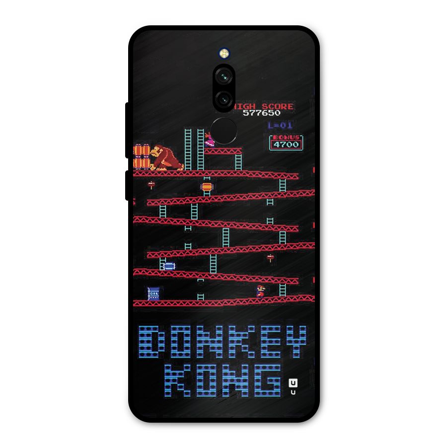 Classic Gorilla Game Metal Back Case for Redmi 8