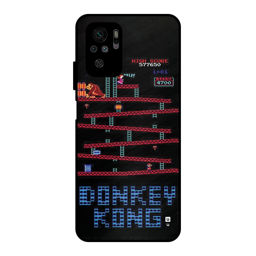 Classic Gorilla Game Metal Back Case for Redmi Note 10