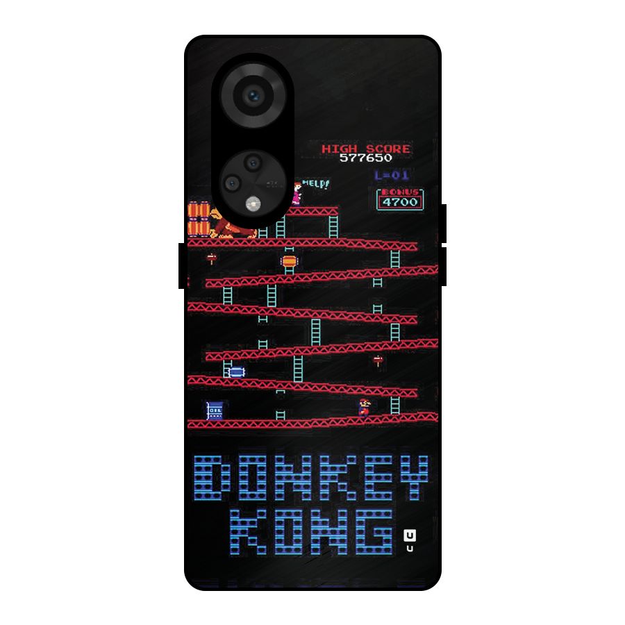 Classic Gorilla Game Metal Back Case for Reno8 T 5G