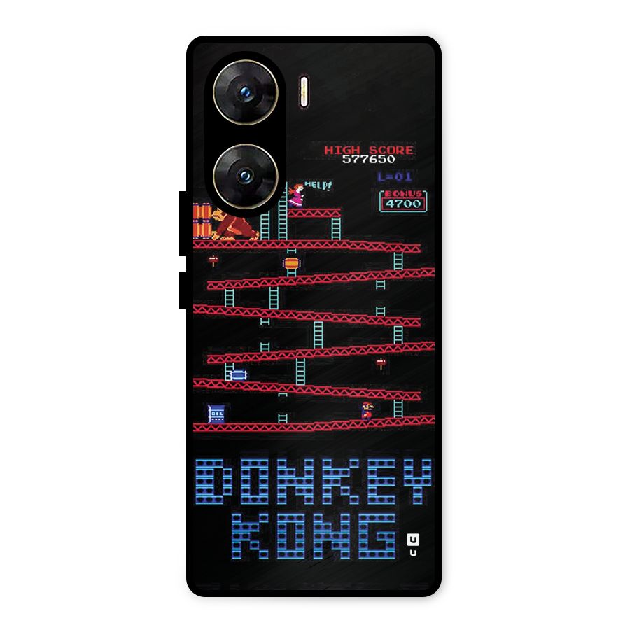 Classic Gorilla Game Metal Back Case for Vivo V29e