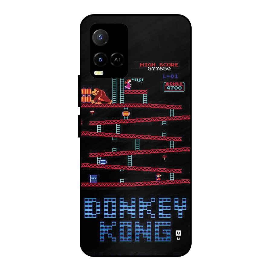 Classic Gorilla Game Metal Back Case for Vivo Y21G