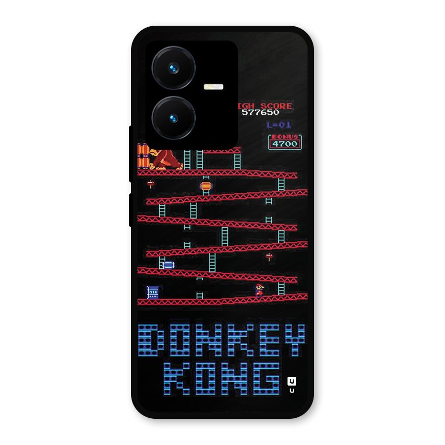 Classic Gorilla Game Metal Back Case for Vivo Y22