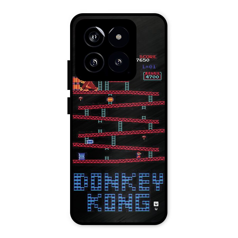 Classic Gorilla Game Metal Back Case for Xiaomi 14