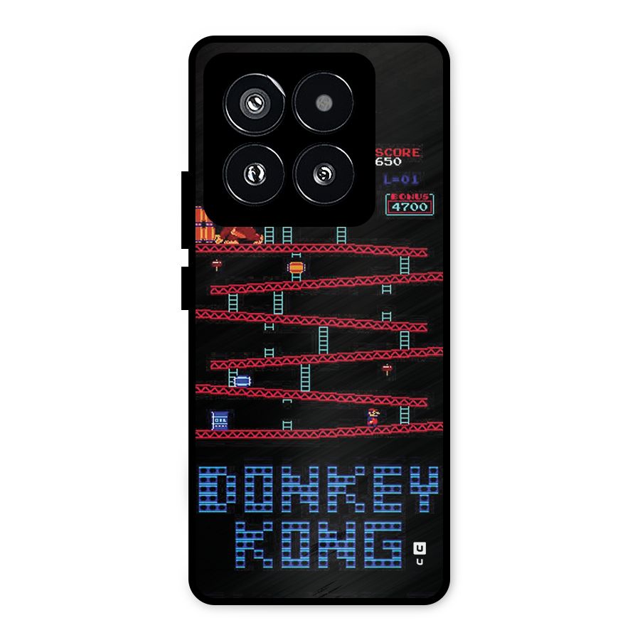 Classic Gorilla Game Metal Back Case for Xiaomi 14 Pro