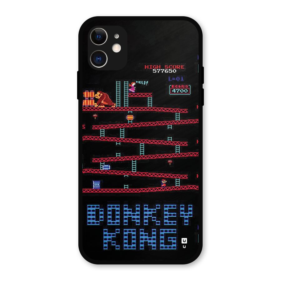 Classic Gorilla Game Metal Back Case for iPhone 11