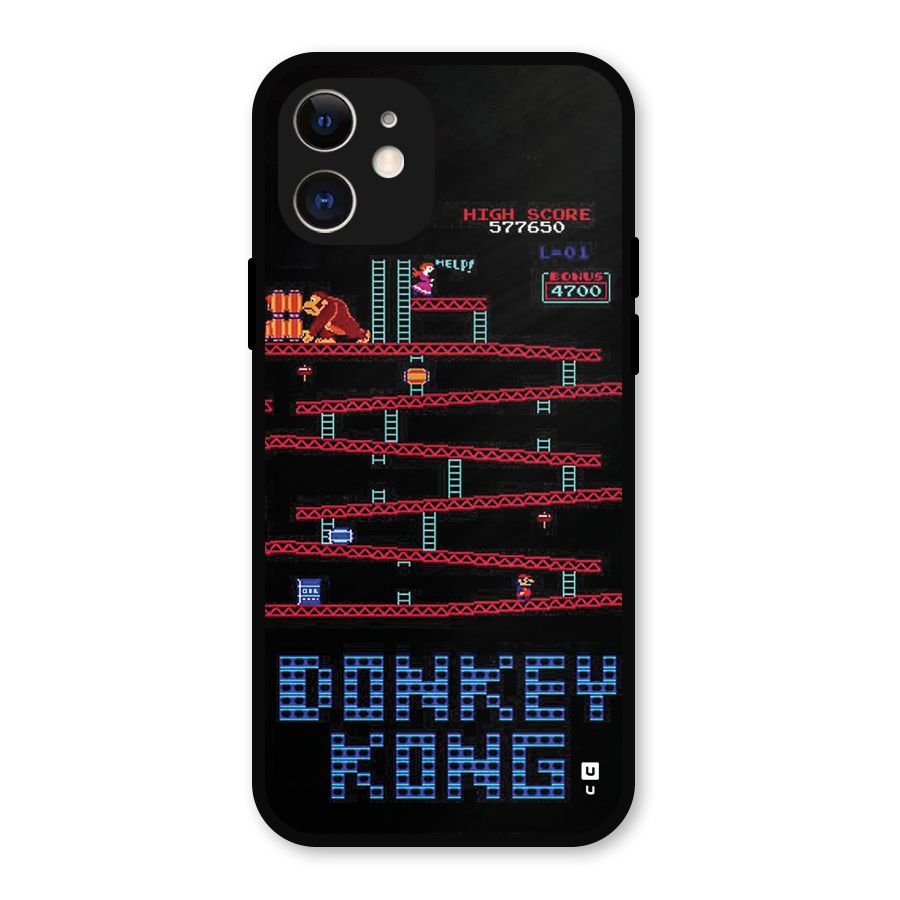 Classic Gorilla Game Metal Back Case for iPhone 12