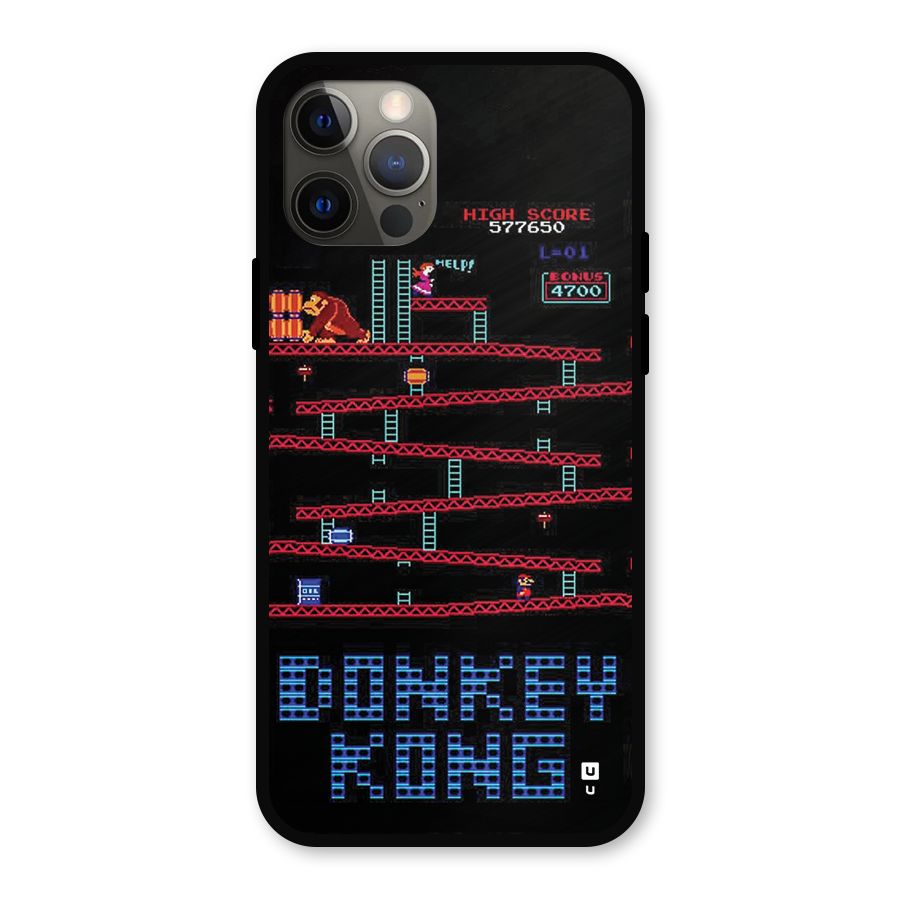 Classic Gorilla Game Metal Back Case for iPhone 12 Pro