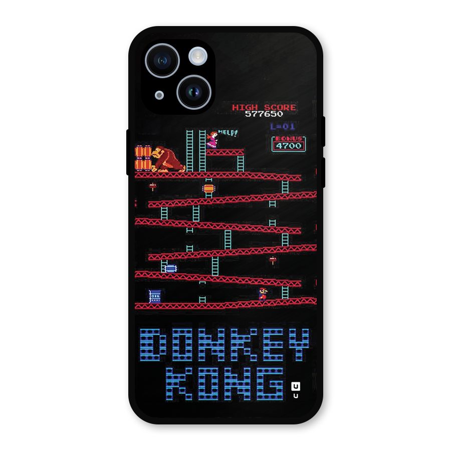 Classic Gorilla Game Metal Back Case for iPhone 14
