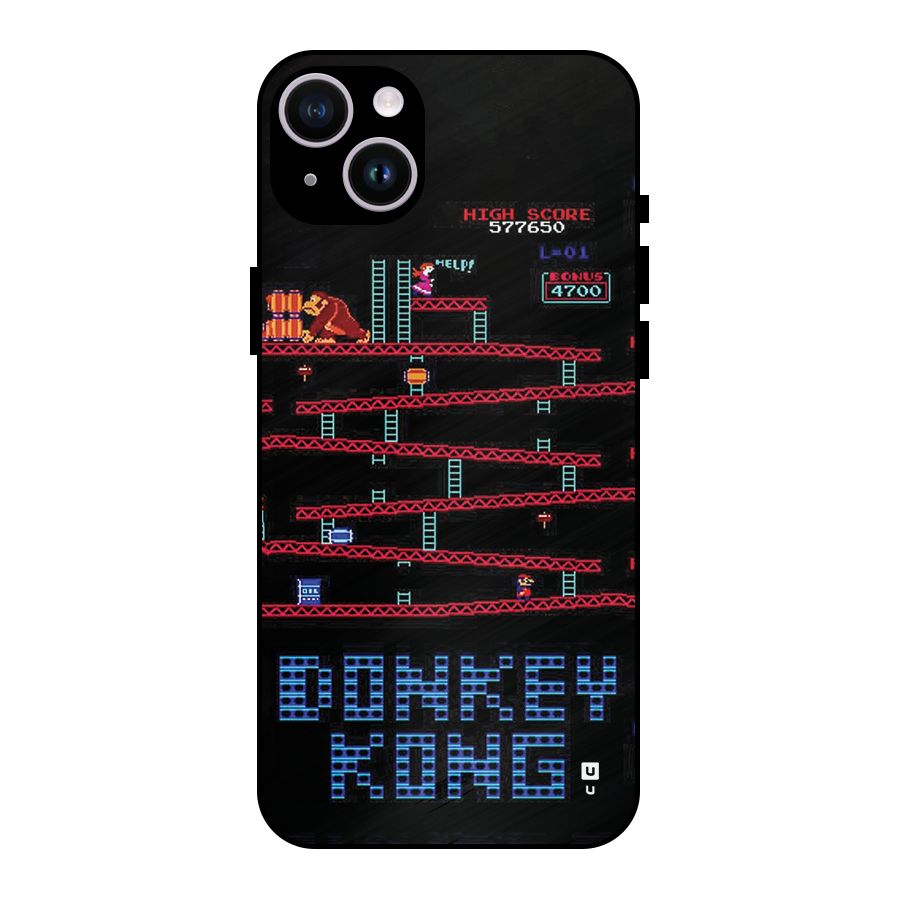Classic Gorilla Game Metal Back Case for iPhone 14 Plus