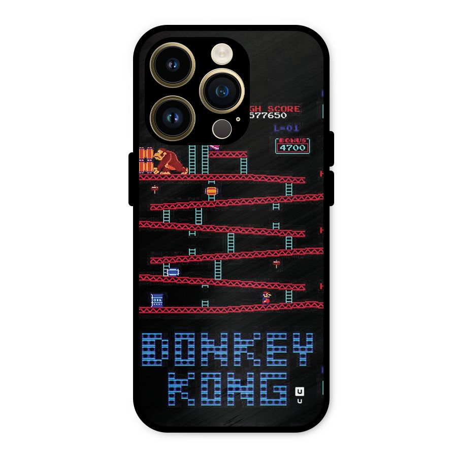 Classic Gorilla Game Metal Back Case for iPhone 14 Pro