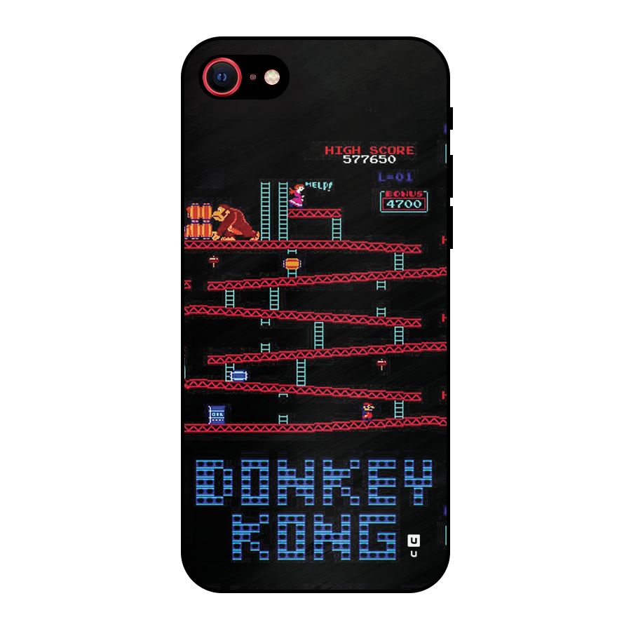 Classic Gorilla Game Metal Back Case for iPhone SE 2020
