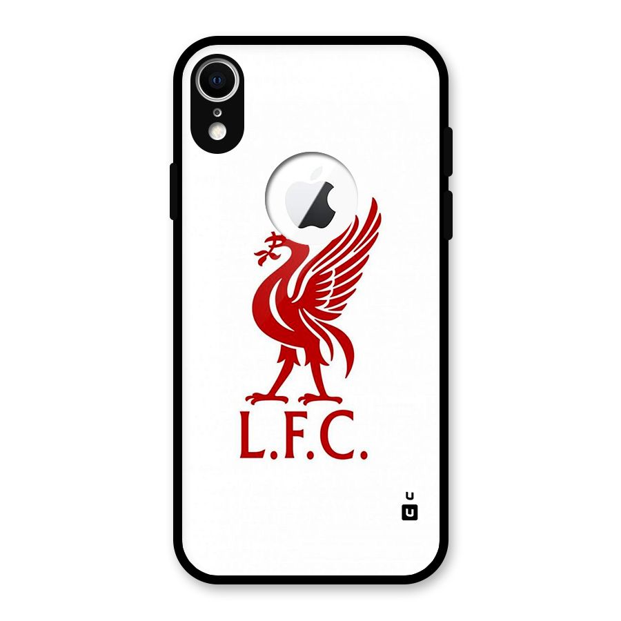 Classic LiverPool Glass Back Case for iPhone XR Logo Cut