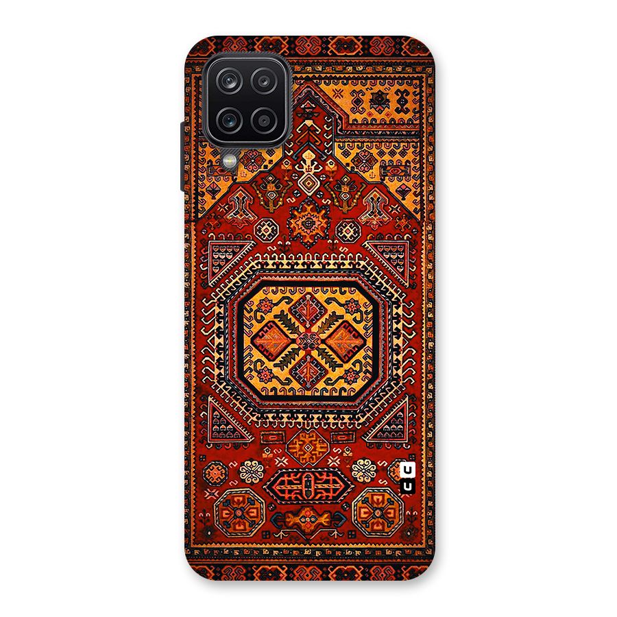 Classic Luxury Carpet Pattern Back Case for Galaxy A12