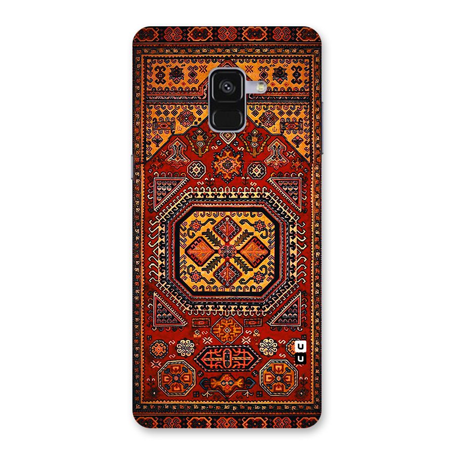 Classic Luxury Carpet Pattern Back Case for Galaxy A8 Plus