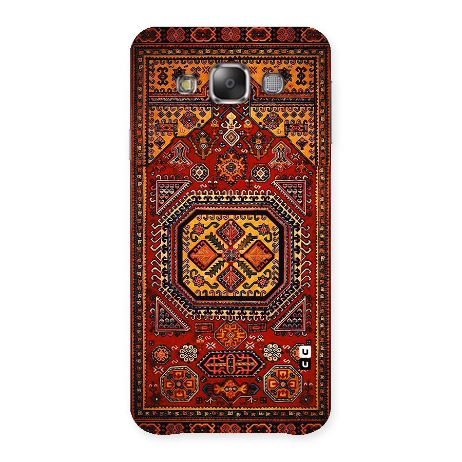 Classic Luxury Carpet Pattern Back Case for Galaxy E7