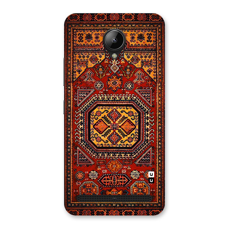 Classic Luxury Carpet Pattern Back Case for Lenovo C2