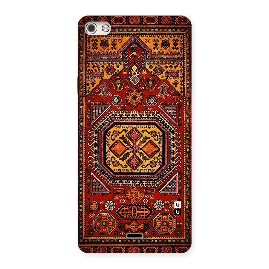 Classic Luxury Carpet Pattern Back Case for Micromax Canvas Silver 5