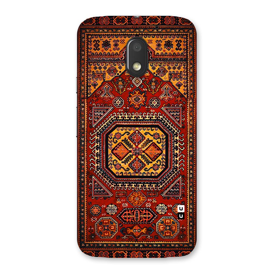 Classic Luxury Carpet Pattern Back Case for Moto E3 Power
