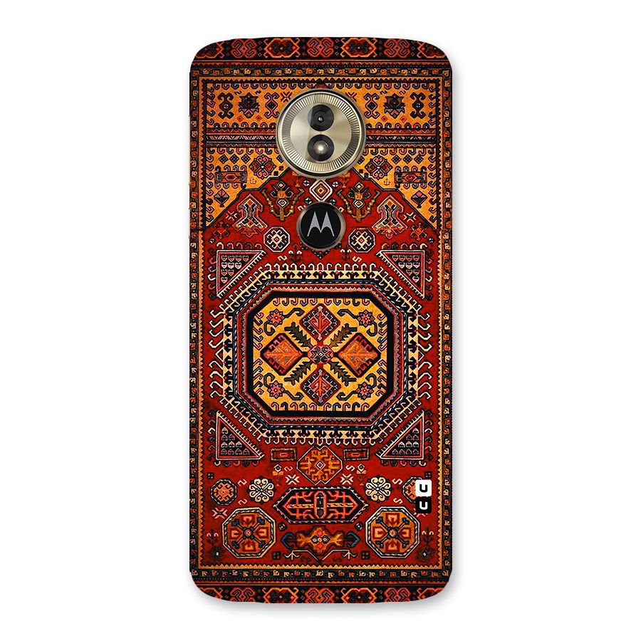 Classic Luxury Carpet Pattern Back Case for Moto G6 Play
