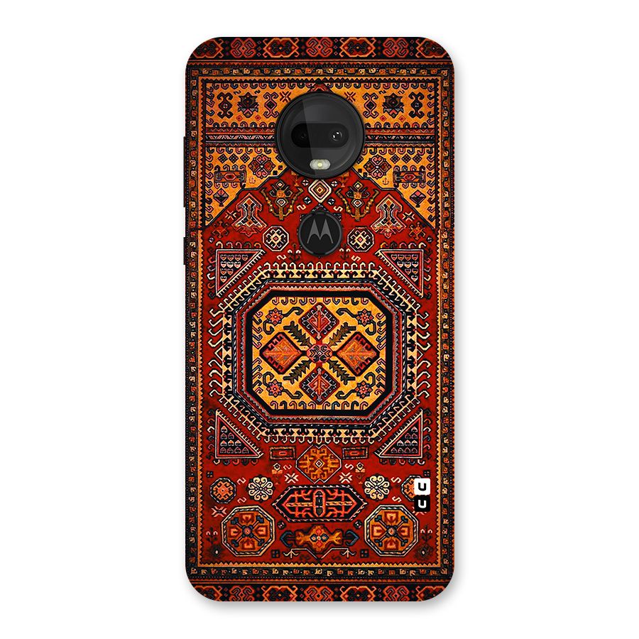 Classic Luxury Carpet Pattern Back Case for Moto G7