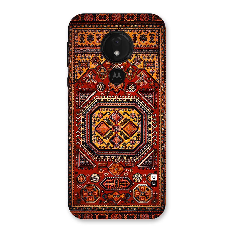Classic Luxury Carpet Pattern Back Case for Moto G7 Power