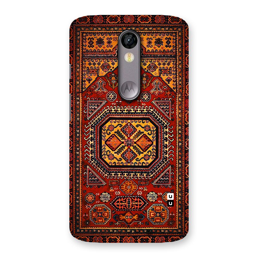 Classic Luxury Carpet Pattern Back Case for Moto X Force