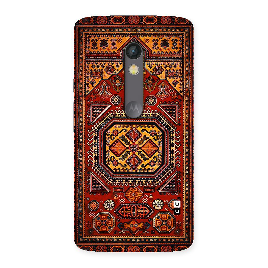 Classic Luxury Carpet Pattern Back Case for Moto X Play