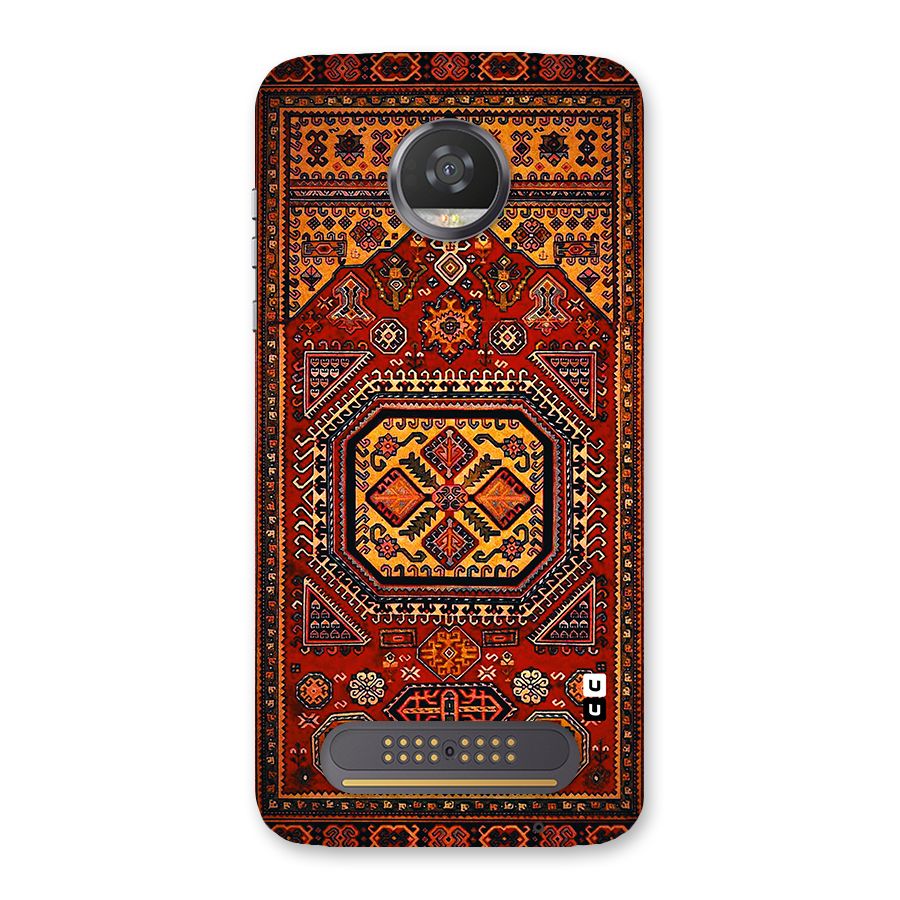 Classic Luxury Carpet Pattern Back Case for Moto Z2 Play